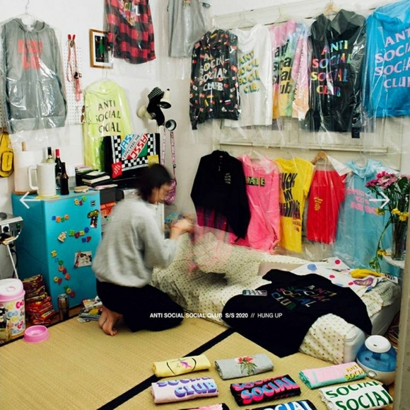 Anti Social Social Club Pink Hate hoodie sweatshirt - Picture 10 of 11